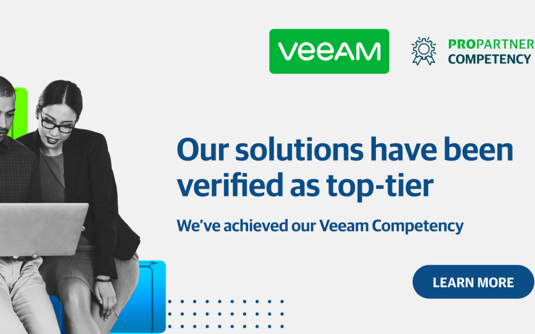 PROTECH has achieved the esteemed Veeam Software Competency Partner Certification in Ransomware and Disaster Recovery.